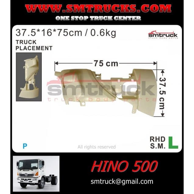 Hnm Rl Hino Corner Panel Curve Lh